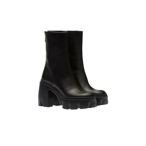 miu miu leather booties|More.